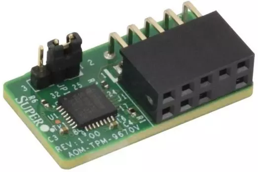 Модуль шифрования Supermicro AOM-TPM-9670V-O SPI capable TPM 2.0 with Infineon 9670 controller