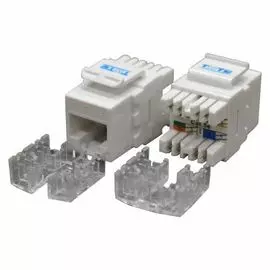Модуль TWT TWT-OK45UTP180/5E-WH Keystone RJ45, Cat.5E, UTP, 180 градусов, белый