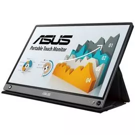 Монитор 15,6" ASUS ZenScreen Touch MB16AMT 1920x1080, 5 мс, 250 кд/м2, 700:1, 178°/178°, IPS, HDMI, USB (видео), USB Type-C, SPK, Pivot
