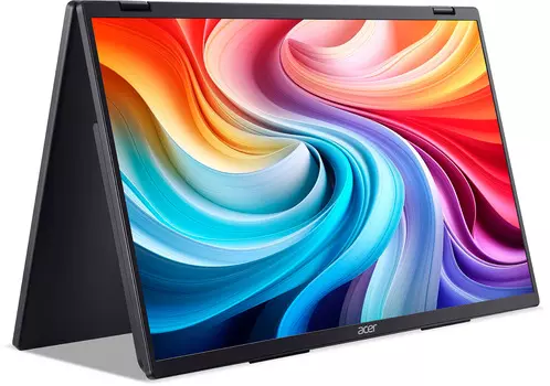 Монитор 18,5" Acer PD193QEbmiuux UM.XP3CD.E01 Double Portable monitor, UltraThin Black, 16:9, 1920x1080, 4ms, 250cd, 100Hz, HDMI 2*Type-C(15W) SPK Aud