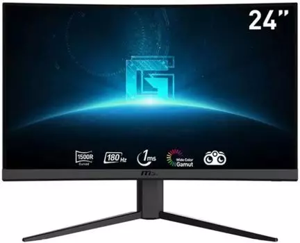 Монитор 23,6" MSI G24C4 E2 9S6-3BA01T-052 1920x1080, 16:9, VA, 180Hz, 1ms, 3000:1, 250cd, 178гр/178гр, 2*HDMI, DP, black