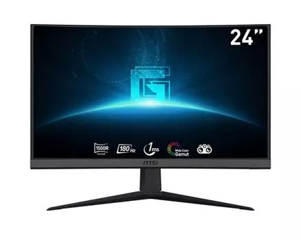 Монитор 23,6" MSI Optix G24C6 E2 9S6-3BA01T-062 1920x1080 LED, 16:9, VA, 250cd, 3000:1, 1ms, 178/178, HDMI, DP, 180Hz, VESA, black