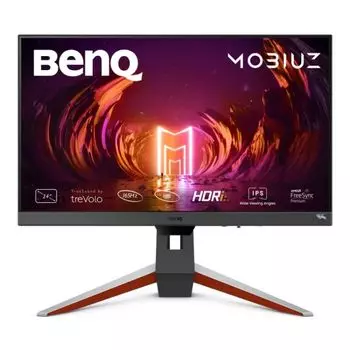 Монитор 23,8" BenQ Mobiuz EX240 1920x1080, 165Гц, IPS, 16:9, 350cd/m2, 2ms(GtG), 1000:1, 178/178, 2*HDMI2.0, DP1.4, USB-B, 2*USB 3.0, Speaker, Tilt, S