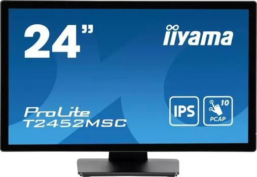 Монитор 23,8" Iiyama ProLite T2452MSC-B1 1920x1080 LED, 16:9, IPS, 400cd, 1000:1, 14ms(BTB), 178/178