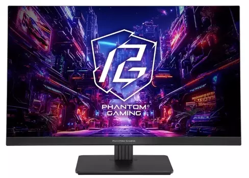 Монитор 27" ASRock Phantom Gaming PG27FFT1B 1920x1080 LED, 16:9, IPS, 450cd, 1000:1, 1ms, 178/178, DP, 2*HDMI, audio, 180Hz, Speakers, tilt, VESA, bla