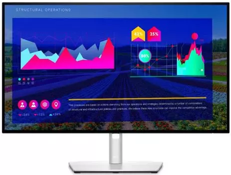 Монитор 27" Dell UltraSharp U2722DX черный, IPS, W-LED, 5ms, 16:9, 350cd, 1000:1, 178°/178°, 2560x1440, 60Hz, DP, USB-C, USB 3.2 Gen2, HDMI, HAS, Pivo