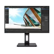 Монитор 27" AOC U27P2 4K, IPS, 3840x2160, 4 ms, 178°/178°, 350 cd/m, 50M:1, +HDMI 2.0, +DP, black с поворотом экрана