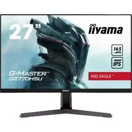 Монитор 27" Iiyama G2770HSU-1 1920х1080 IPS, nonGLARE, 250cd/m2, 178°/178°, 1100:1, 80M:1, 16.7M, 0,8 ms, HDMI, DP, Tilt, Speakers, Audio out, black