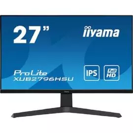 Монитор 27" Iiyama XUB2796HSU-B1 1920x1080, 1 мс, 250 кд/м2, 100000000:1, 178°/178°, IPS, HDMI, DP, SPK, HAS