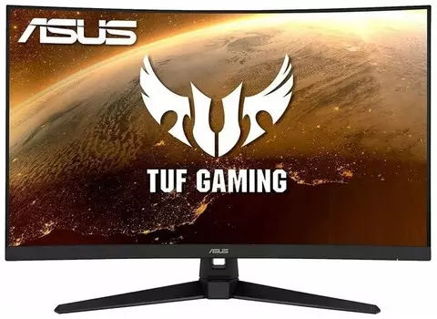 Монитор 31,5" ASUS TUF Gaming VG32VQ1BR 2560x1440, VA, изогнутый 1500R, 16:9, 1ms, 250cd/m2, 178°/178°, 3000:1, HDR10, 2*HDMI, DP, swivel, tilt, HAS,