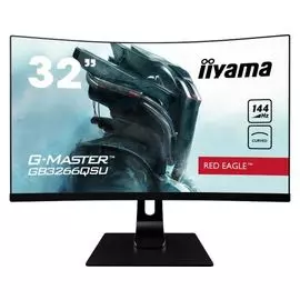 Монитор 31,5" Iiyama Red Eagle GB3266QSU-B1 черный, VA, LED, 1ms, 16:9, HDMI M/M, матовая, HAS/Pivot, 400cd, 178°/178°, 2560x1440, DP/WQHD/USB