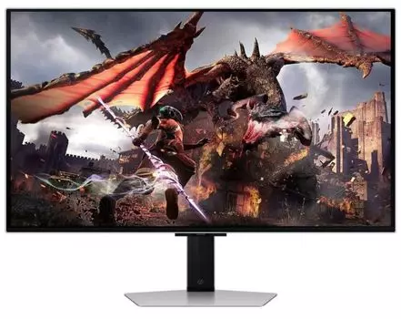 Монитор 32" Samsung Odyssey OLED G8 LS32DG800SIXCI 3840x2160 LED, 16:9, OLED, 250cd, 1M:1, 0,03ms(GTG), 178/178, DP, 2*HDMI, 240Hz, Speakers, tilt, sw