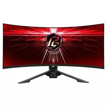 Монитор 34" ASRock Phantom Gaming PG34WQ15R3A 3440x1440, 1 мс, 550 cd/m, 3000:1, 178°/178°, VA, 165Hz, 2*HDMI, DP, Type C, HDR400, MM, Curved 1500R, H