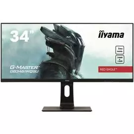 Монитор 34 Iiyama G-Master GB3461WQSU-B1 3440x1440, 5 ms, 178°/178°, 350 cd/m, 80000000:1, IPS, 144 Гц, HDMIx2, DPx2, USB Type Ax2, USB Type B, SPK, H