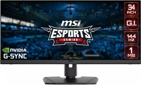 Монитор 34" MSI Optix MPG341QR 9S6-3DB79T-008 3440x1440, 21:9, IPS, 144Hz, 1ms(MPRT), 1000:1, 100M:1, 550nit, 178/178, 2*HDMI, DP, USB-C, 2*USB 2.0 Ty