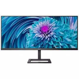 Монитор 34" Philips 345E2AE 3440x1440, IPS, 75Hz, 4 ms, 178°/178°, 300 cd/m/Mega DCR, +2xHDMI, +DisplayPort,black