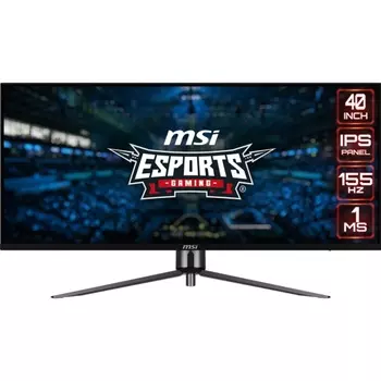 Монитор 40" MSI MAG401QR 9S6-3EA54H-005 3440x1440, 21:9, IPS, 155Hz, 1ms, 400cd, 178гр/178гр, HDMI, DP, USB, черный