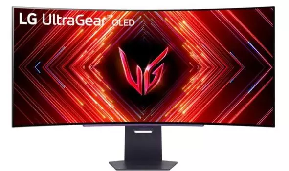 Монитор 45" LG 45GS95QE-B OLED, изогнутый, 34401440, 0.03 мс, 1300 кд/м2, 1.5M:1, 240Hz, 178°/178°, 2хHDMI