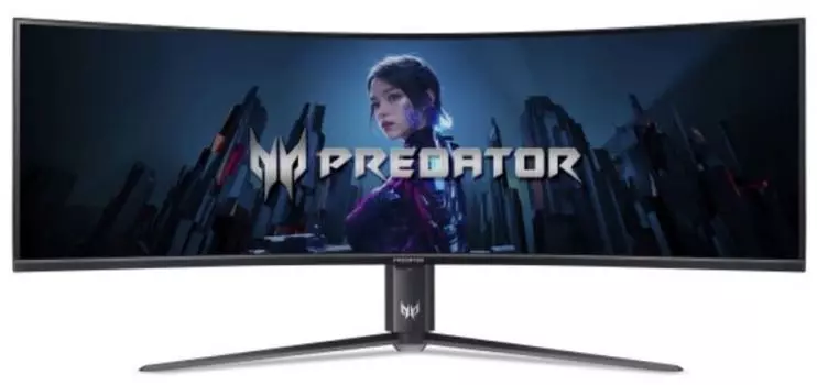 Монитор 57" Acer Predator Z57bmiiphuzx UM.NZ7EE.001 black, VA, 7680x2160, 120 Hz, 1ms, 1000cd/m2, 178°/178°, 3000:1, 2xHDMI, DP, TypeC, USB3.2, Audio