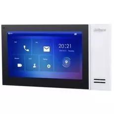 Видеодомофон Dahua DH-VTH2421FW-P 7", белый, 1024x600, сенсорный, тревожные входы/выходы 6/1, LAN, встроенная карта памяти до 8Гб, DC 12В/PoE(802.3af)