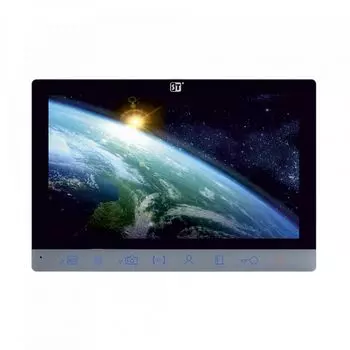 Монитор Space Technology ST-M201/7 (S/SD) ЧЕРНЫЙ видеодомофона, 7” TFT LCD, цветной, 1024*600, CVBS/TVI/CVI/AHD/720Р/1080P, интерком, запись фото/виде