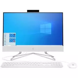 Моноблок 23.8'' HP 24-df0035ur 14Q06EA i3-1005G1/4GB/256GB SSD/FHD/noDVD/GeForce MX330 2GB/Cam/WiFi/snow white/Win10