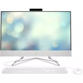 Моноблок 23.8'' HP 24-df0131ur 497C6EA J4025/4GB/128GB SSD/UHD Graphics/FHD/noDVD/kbd&amp;mouse wired/cam/Win10Home/snow white