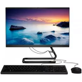 Моноблок 23.8'' Lenovo IdeaCentre AIO 3 24IIL5 F0FR002GRK i7-1065G7/8GB/1000+256GB SSD/DVDrw/Intel Iris Plus/BT/WiFi/DOS/black/клавиатура, мышь USB