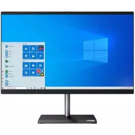 Моноблок 23.8'' Lenovo V30a-24IML 11FT0060RU i3 10110U/4GB/SSD 256GB/UHDG/1920x1080/DVDRW/CR/Win10Pro/GbitEth/WiFi/BT/65W/клавиатура/мышь/Cam/черный