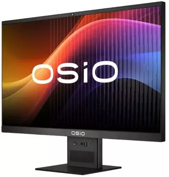 Моноблок 23.8'' OSIO BaseLine B240i-018b i5-1235U/16GB/512GB SSD/Iris Xe Graphics/1920x1080/GbitEth/WiFi/BT/Cam/84W/noOS/black (RUS)