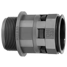 Муфта DKC PAM48M63N труба-коробка DN 48 мм, М63х1,5, полиамид, цвет черный, "Octopus"