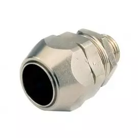 Муфта вводная DKC T06014-20A для соединения мет.рукава в гладкой изоляции, в оплетке, с коробкой/корпусом/шкафом DN 15, М20х1,5мм