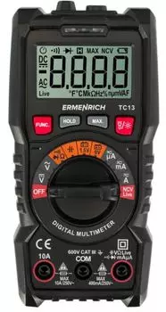 Мультиметр цифровой Ermenrich 82980 Zing TC13