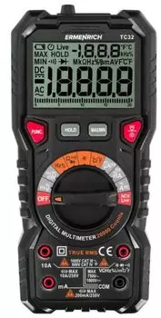 Мультиметр цифровой Ermenrich 82989 Zing TC32