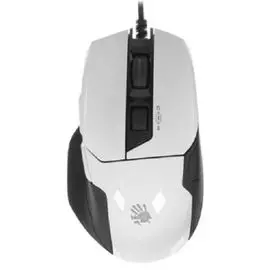 Мышь A4Tech Bloody W70 Max W70 MAX ( PANDA WHITE) белый/черный оптическая (10000dpi) USB (10but) 1431297