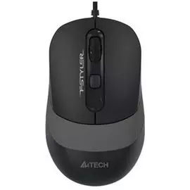 Мышь A4Tech FM10 GREY черно-серая, 1000dpi, USB