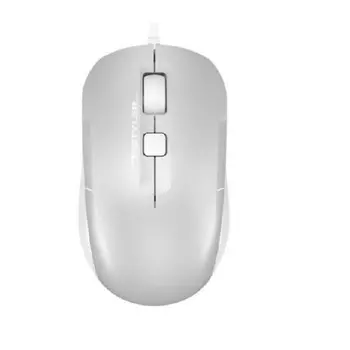 Мышь A4Tech FM26S USB (ICY WHITE) серебристая/белая, оптическая, 1600dpi, silent, USB, 4but (1971700)