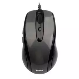 Мышь A4Tech N-708X темно-серая, 1600dpi, USB