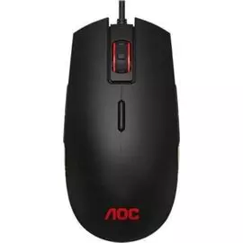 Мышь AOC GM500 многоцветная RGB, 5000 dpi., Pixart 3325, USB кабель 1,8 м, чёрный