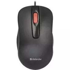 Мышь Defender Point MM-756 52756 черная, 1000dpi, 3 кнопки