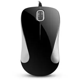 Мышь Delux DLM-377U серебряно- черная, 800dpi, USB (2 кн.+скролл)