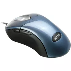 Мышь Delux DLM-500 синяя, 800dpi, USB+PS/2 (5 кн+скролл) 6938820400042