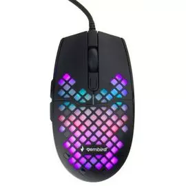 Мышь Gembird MG-760 игровая, USB,черн, 3200DPI, 6кн, подсвет