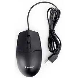 Мышь Gembird MOP-425 USB, черный, 2кн.+колесо-кнопка, 1000 DPI, кабель 1.8м