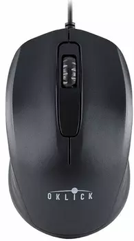 Мышь Oklick 195M M218 BLACK черный оптическая (800dpi) USB (3but) 945621
