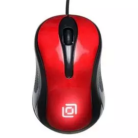 Мышь Oklick 385M черный/красный 1000dpi USB 3but