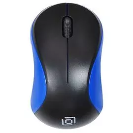 Мышь Oklick 605SW 384109 черный/синий оптическая (1200dpi) беспроводная USB для ноутбука (3but)
