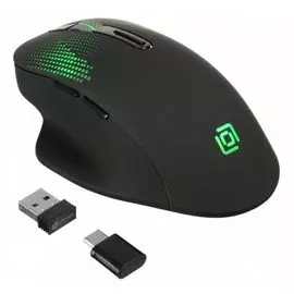 Мышь Oklick 636LWC 1158065 черный оптическая (1600dpi) беспроводная USB/USB-C для ноутбука (6but)