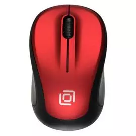 Мышь Oklick 665MW 1025135 черный/красный оптическая (1000dpi) беспроводная USB для ноутбука (4but)