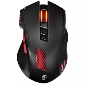 Мышь Oklick 806G 1431646 черная/красная оптическая 3200dpi USB 8but